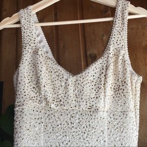 90s Nude and Gold Glitter Body Con Going Out Dress